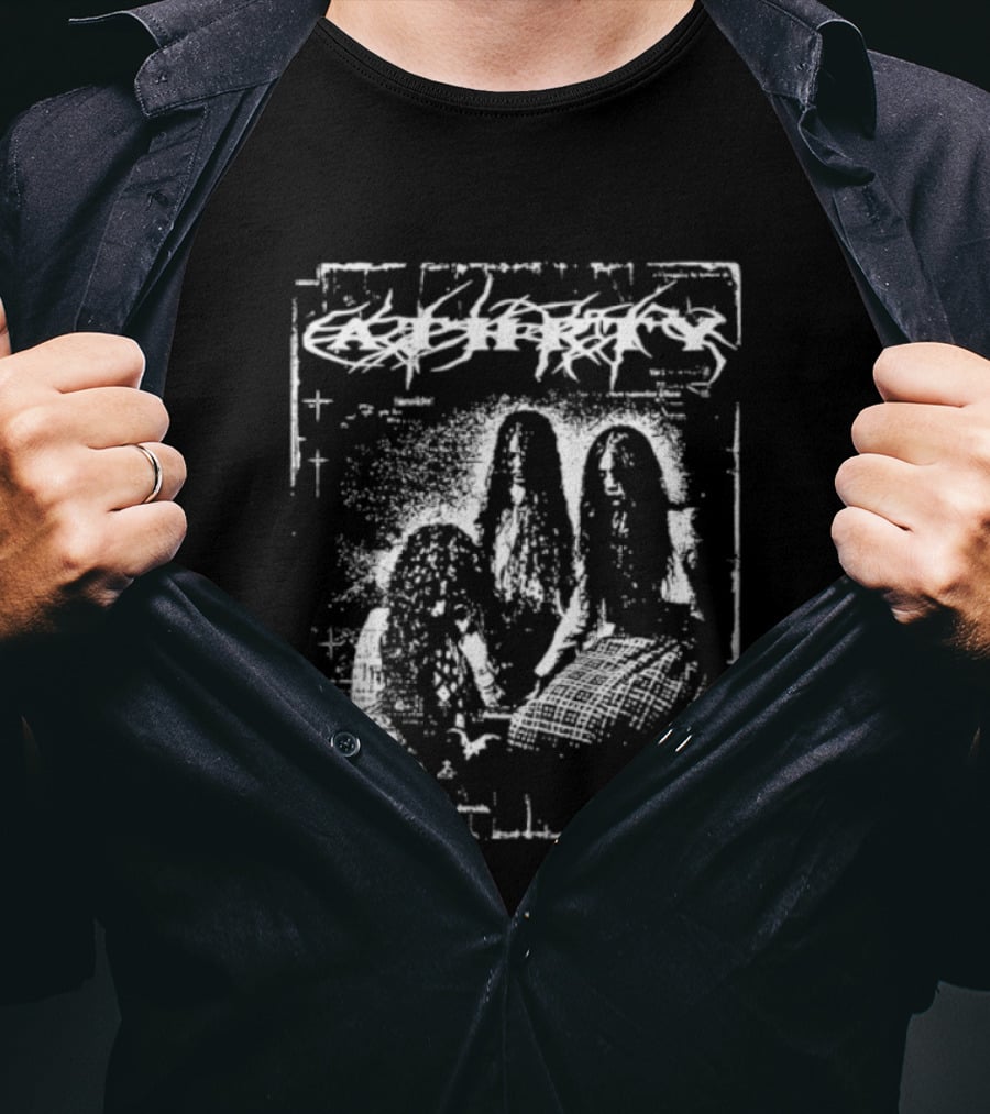 Heresy Black Metal Band Dark Religious T-Shirt