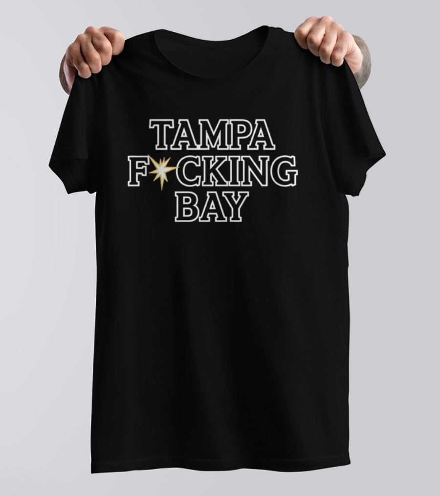 Tampa F*cking Bay Florida Bold Star T-Shirt