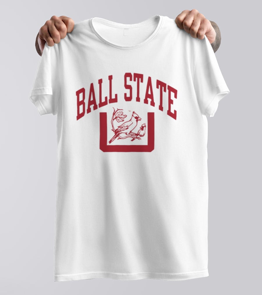 Ball State Cardinal U Vintage Red Arch T-Shirt