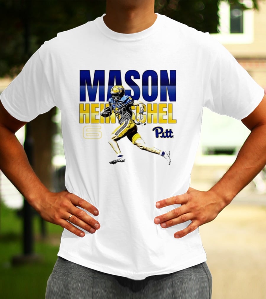 Mason Heintschel Pitt Panthers Football Number 6 T-Shirt