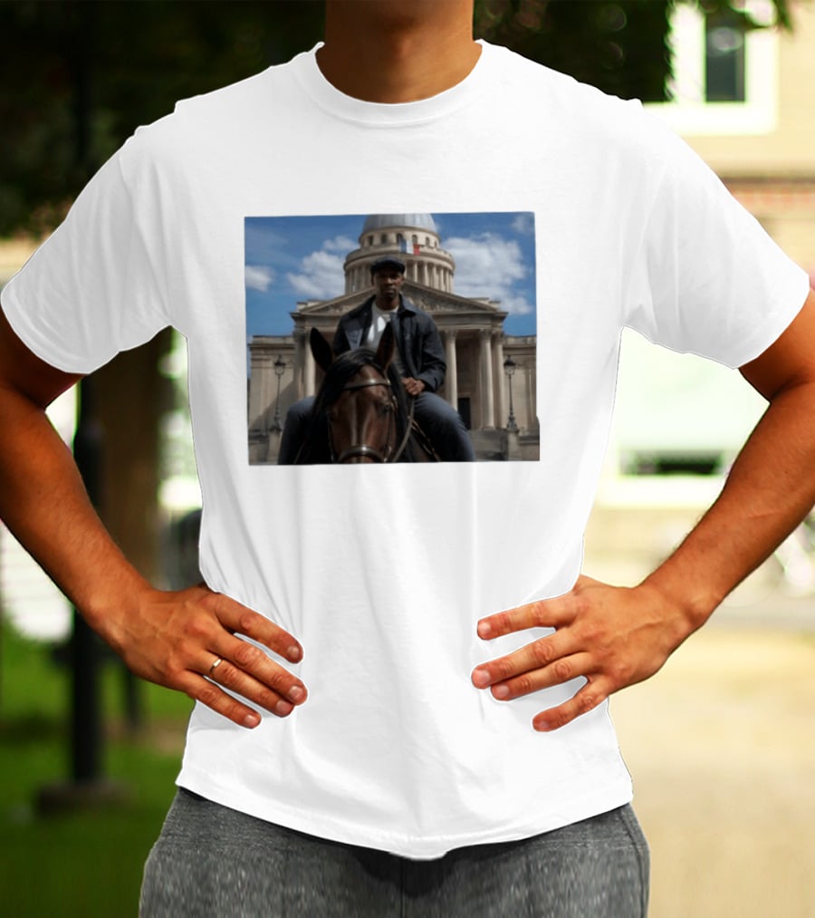 Dolly Parton Lupin Part 4 Assane Diop Horse Riding Pantheon Paris Netflix Series T-Shirt