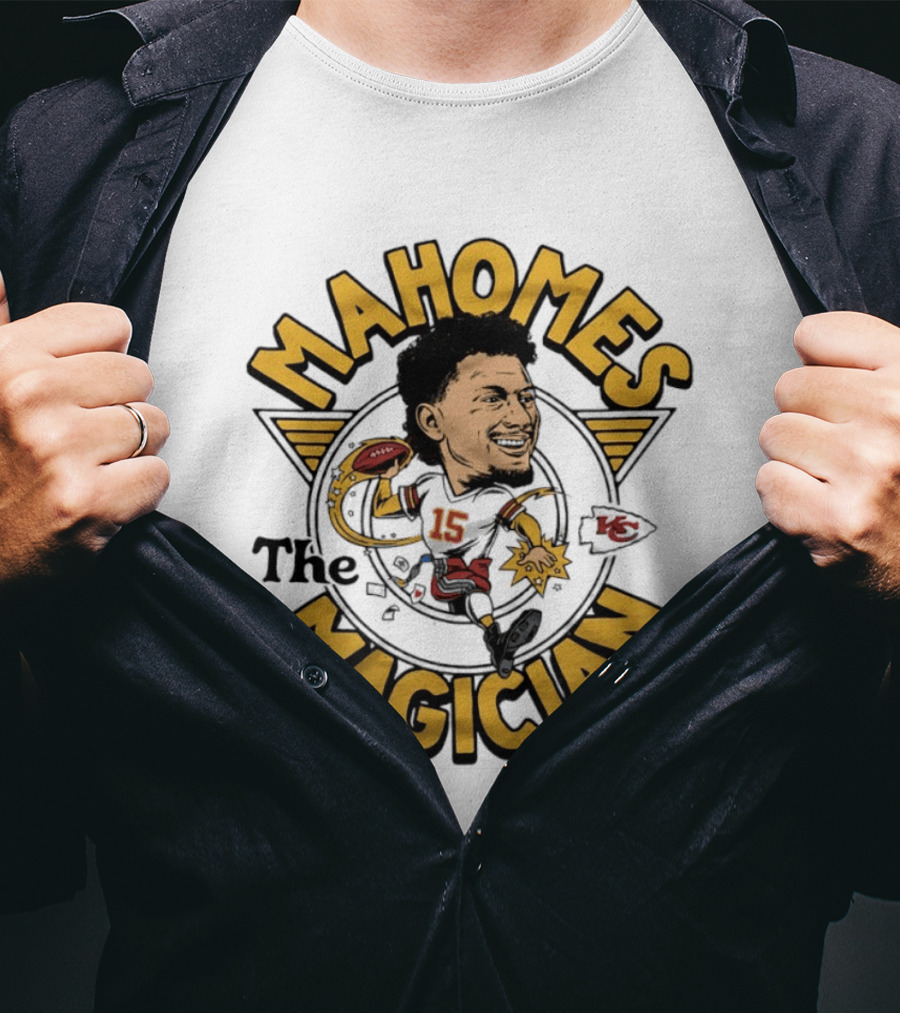 Mahomes Magician Kansas City Chiefs Caricature 15 T-Shirt