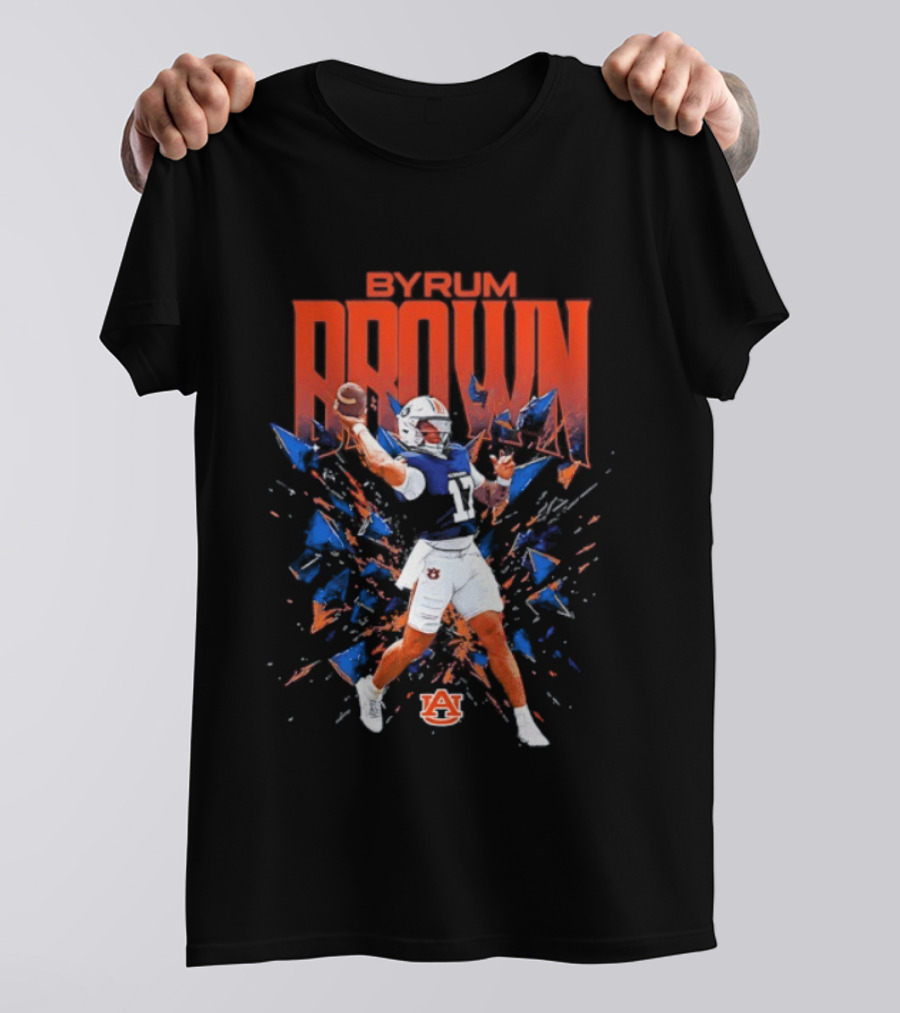 Byrum Brown Auburn Tigers Football Player T-Shirt
