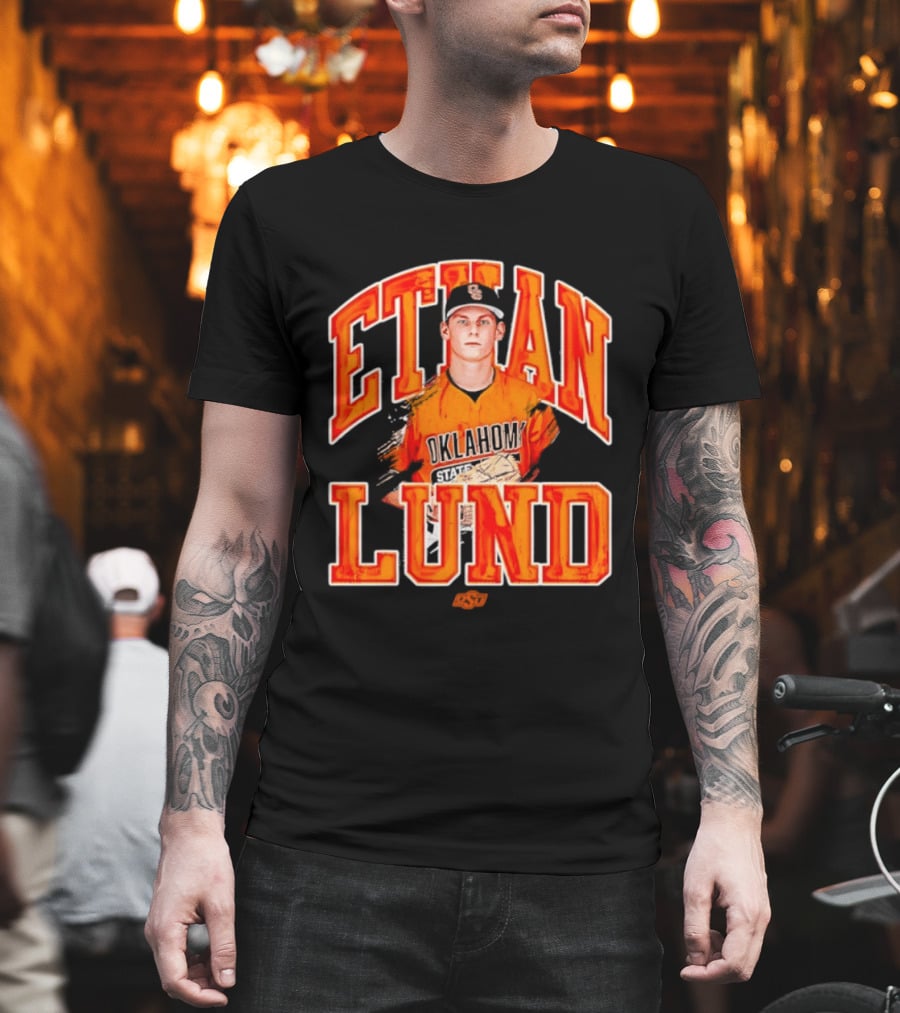 Ethan Lund Oklahoma State Cowboys Baseball T-Shirt