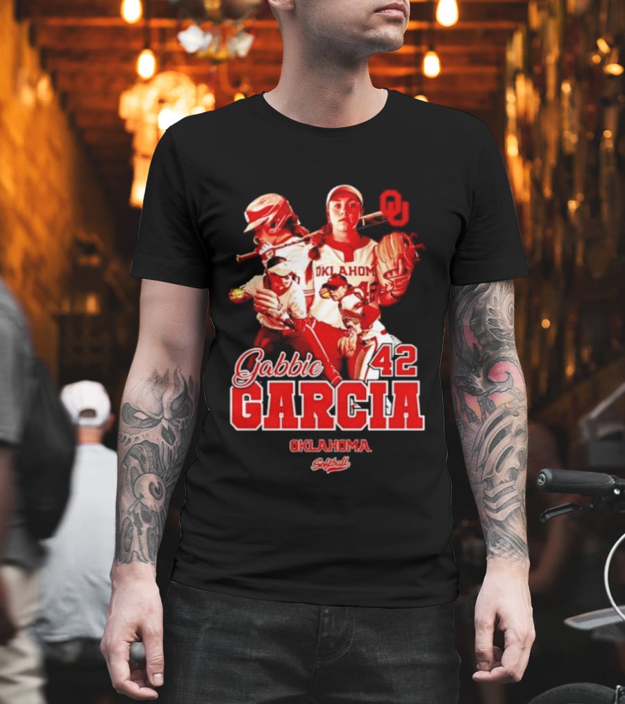 Gabbie Garcia Oklahoma Sooners Softball 42 Player Collage T-Shirt