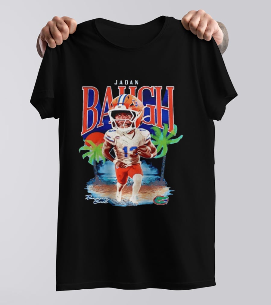 Jadan Baugh Florida Gators NCAA Football Player Beach Palms T-Shirt
