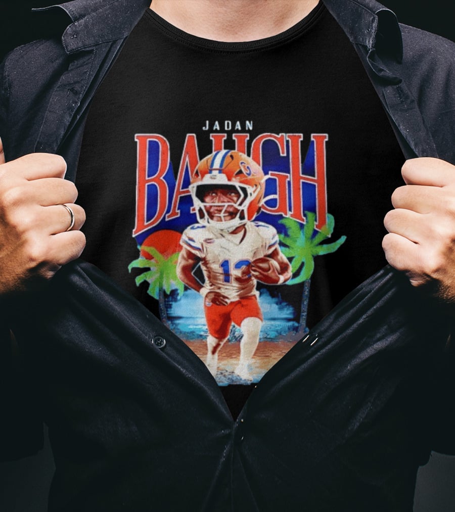 Jadan Baugh Florida Gators NCAA Football Player Beach Palms T-Shirt