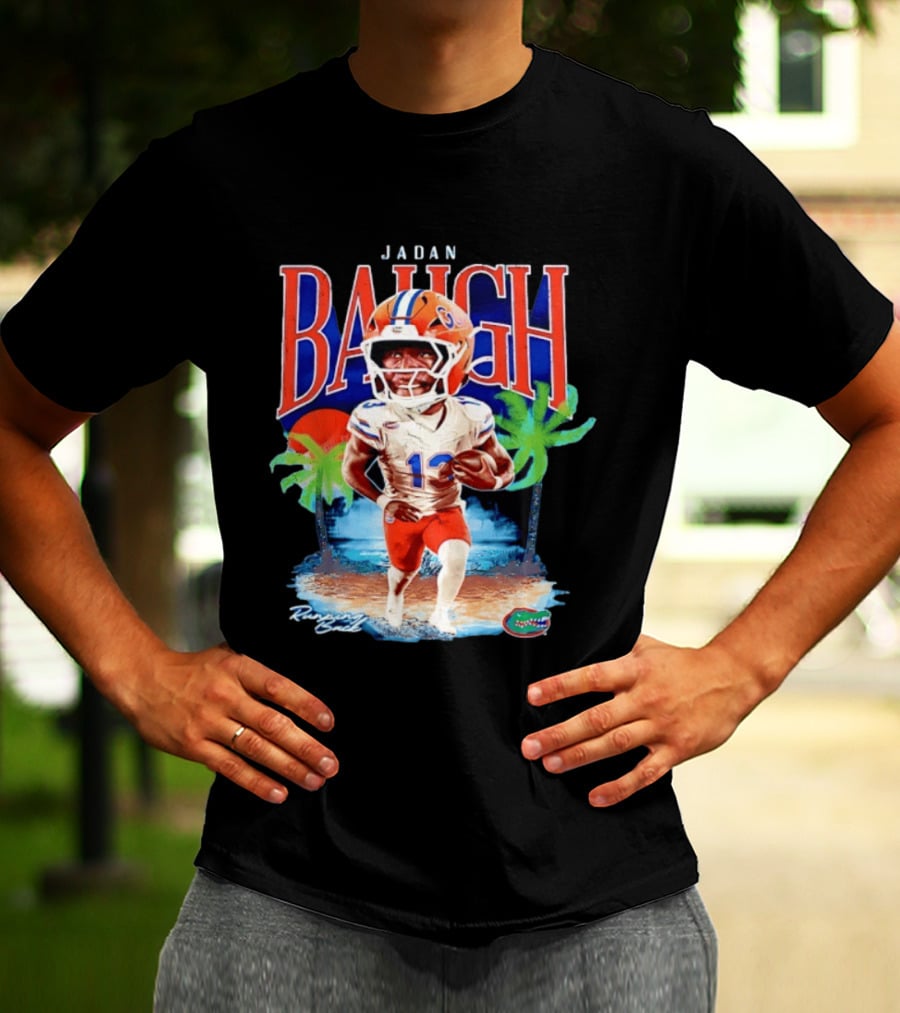 Jadan Baugh Florida Gators NCAA Football Player Beach Palms T-Shirt