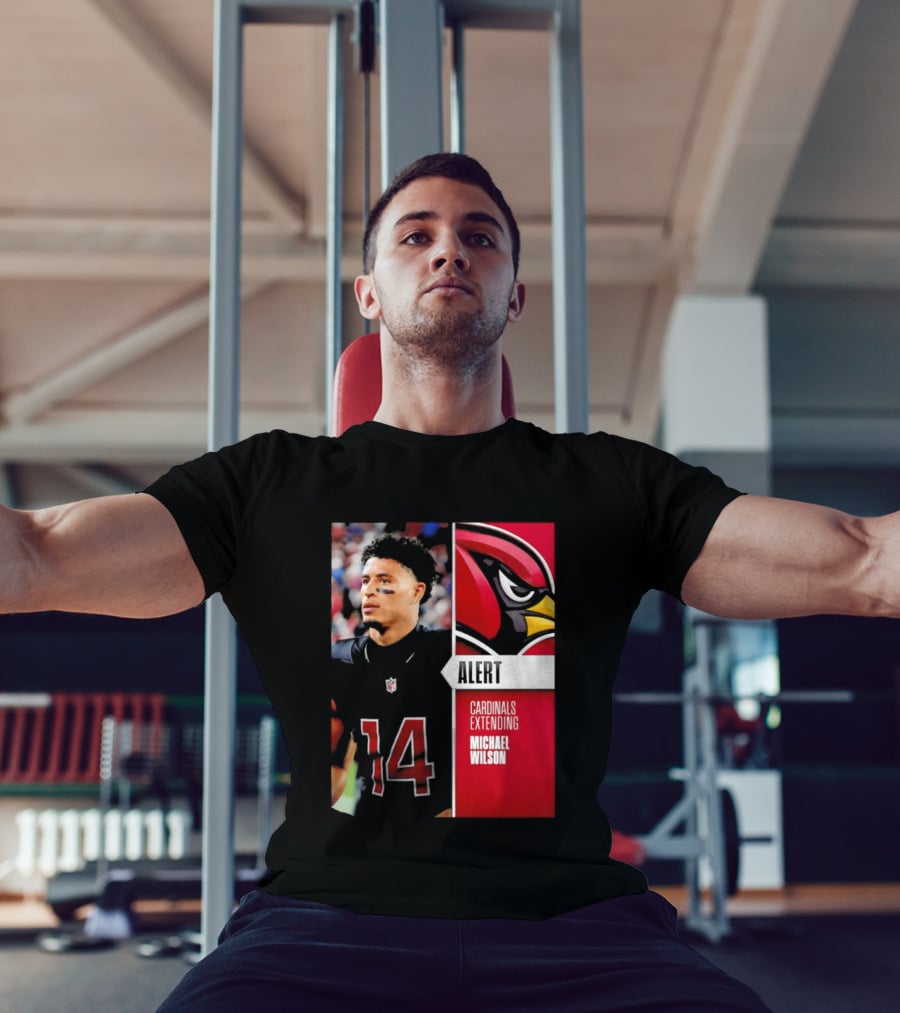 Alert Cardinals Extending Michael Wilson Arizona 14 T-Shirt
