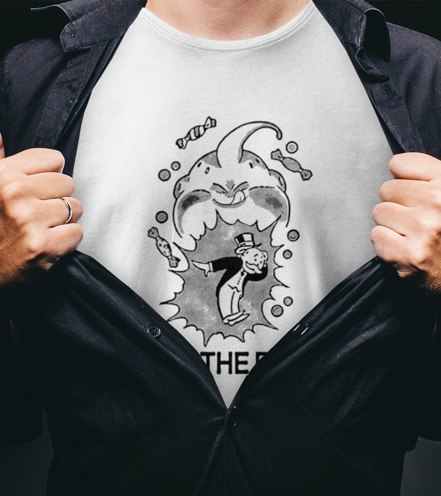 Eat The Rich Majin Buu And Monopoly Man Fusion T-Shirt