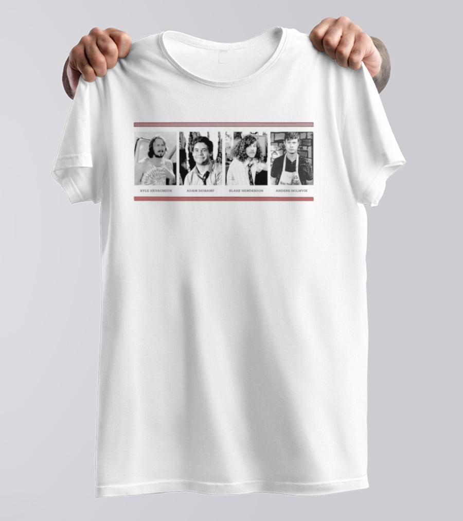 Kyle Hevacheck Adam Demamp Blake Henderson Anders Holmvik Workaholics Comedy Characters T-Shirt