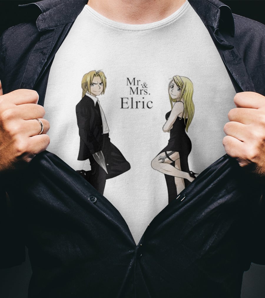 Edward Elric And Winry Rockbell Mr. And Mrs. Elric T-Shirt