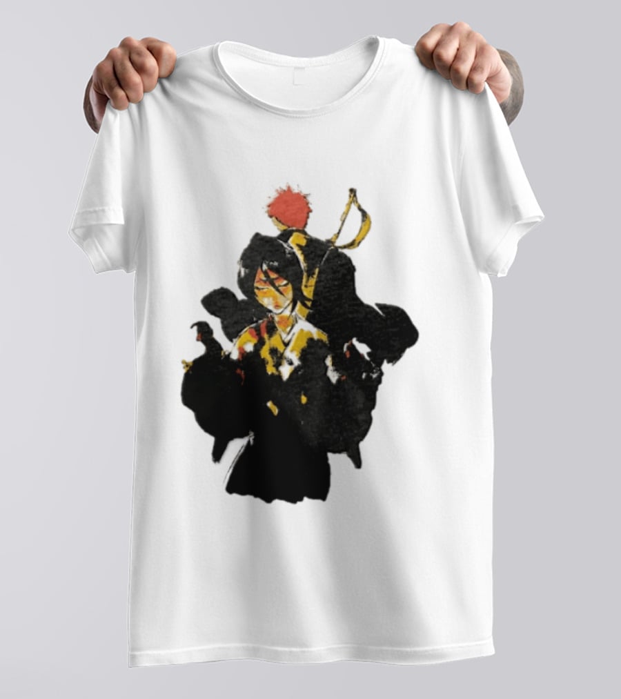 Rukia Kuchiki And Ichigo Kurosaki Spirit Battle Bleach Anime Fan Favorite Characters T-Shirt