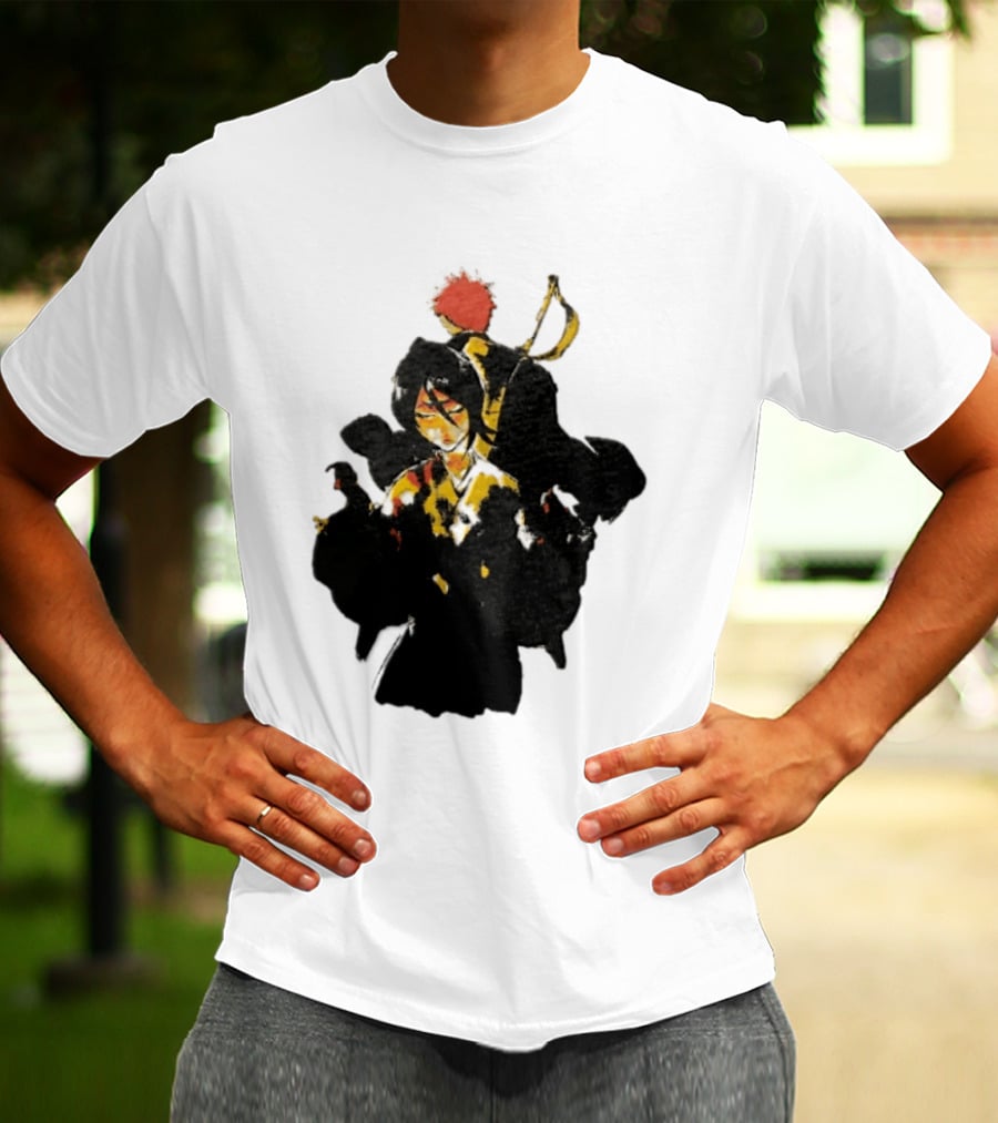 Rukia Kuchiki And Ichigo Kurosaki Spirit Battle Bleach Anime Fan Favorite Characters T-Shirt