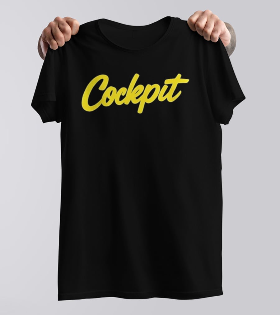 Cockpit Yellow Script T-Shirt