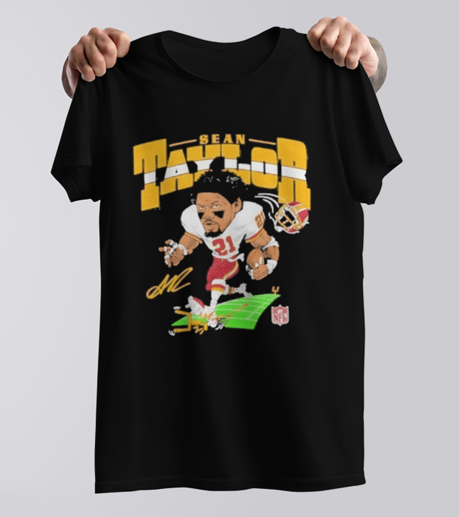 Sean Taylor NFL Football Caricature Washington Commanders 21 T-Shirt