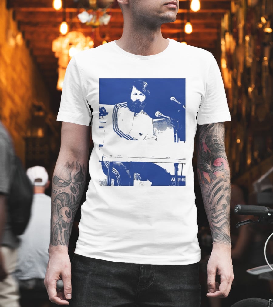 Brian Wilson Piano Microphone Live Performance T-Shirt