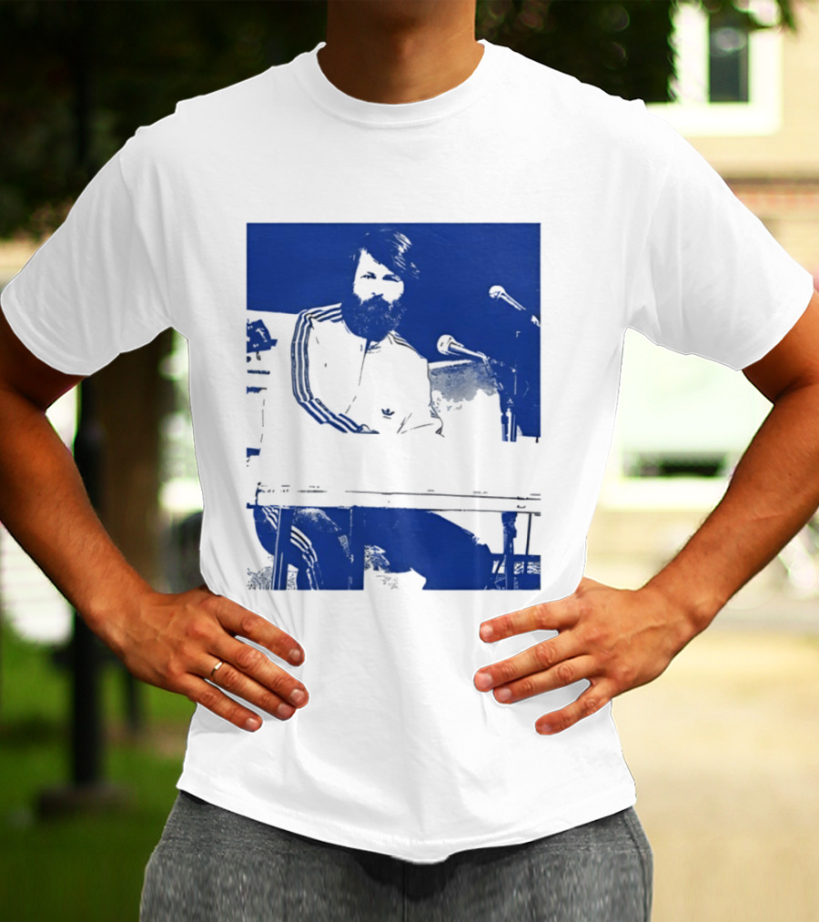Brian Wilson Piano Microphone Live Performance T-Shirt