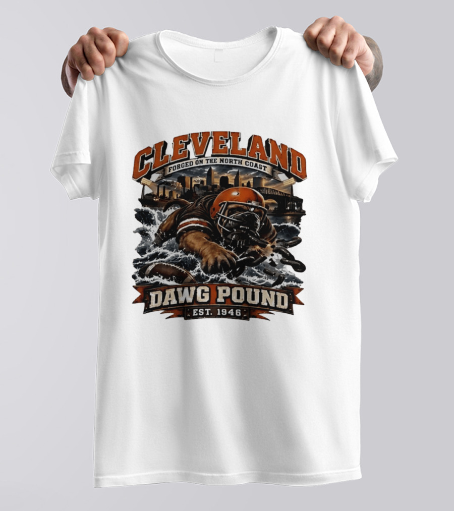 Cleveland Dawg Pound Forged On The North Coast Est 1946 T-Shirt