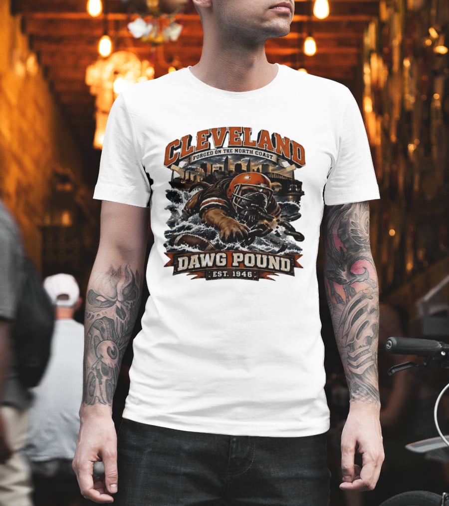 Cleveland Dawg Pound Forged On The North Coast Est 1946 T-Shirt