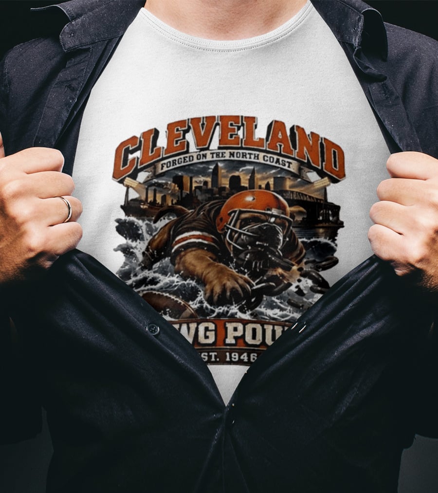 Cleveland Dawg Pound Forged On The North Coast Est 1946 T-Shirt