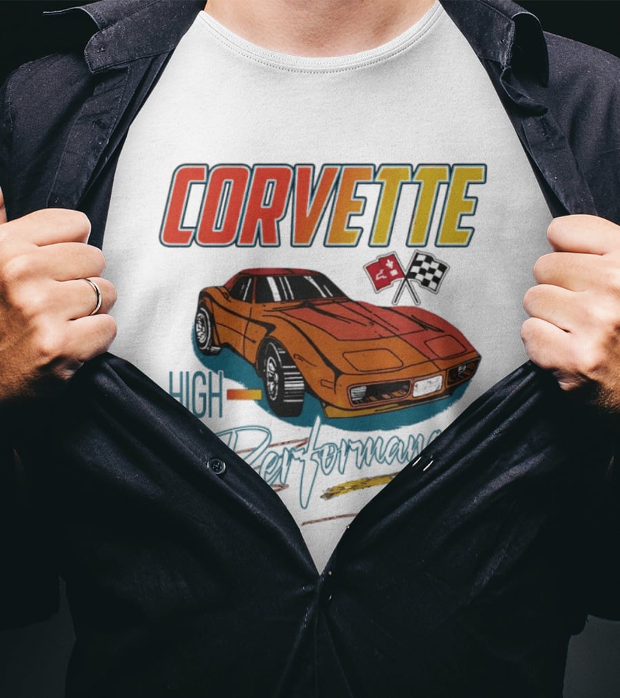 Corvette High Performance Racing Car T-Shirt