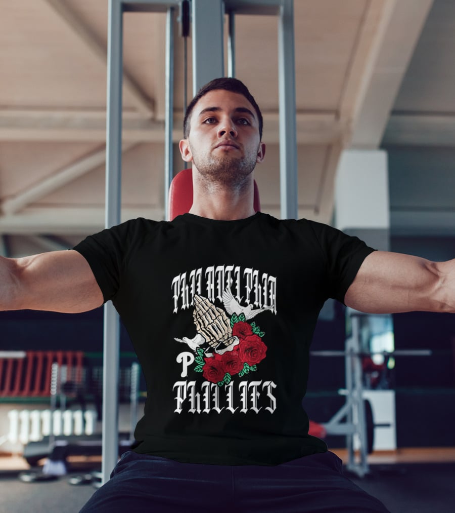 Philadelphia Phillies Gothic Bloom Halloween 2026 T-Shirt