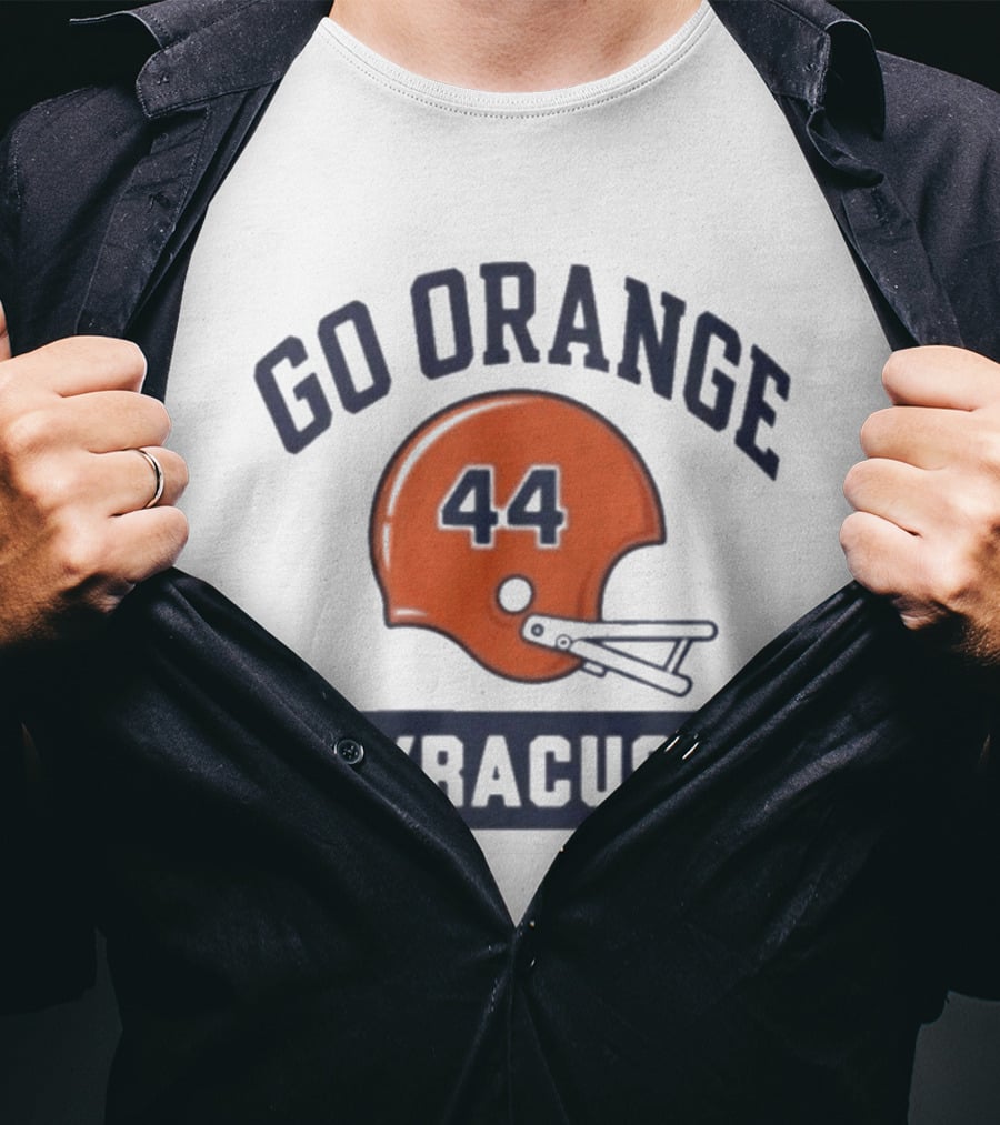 Go Orange 44 Syracuse Helmets Football T-Shirt