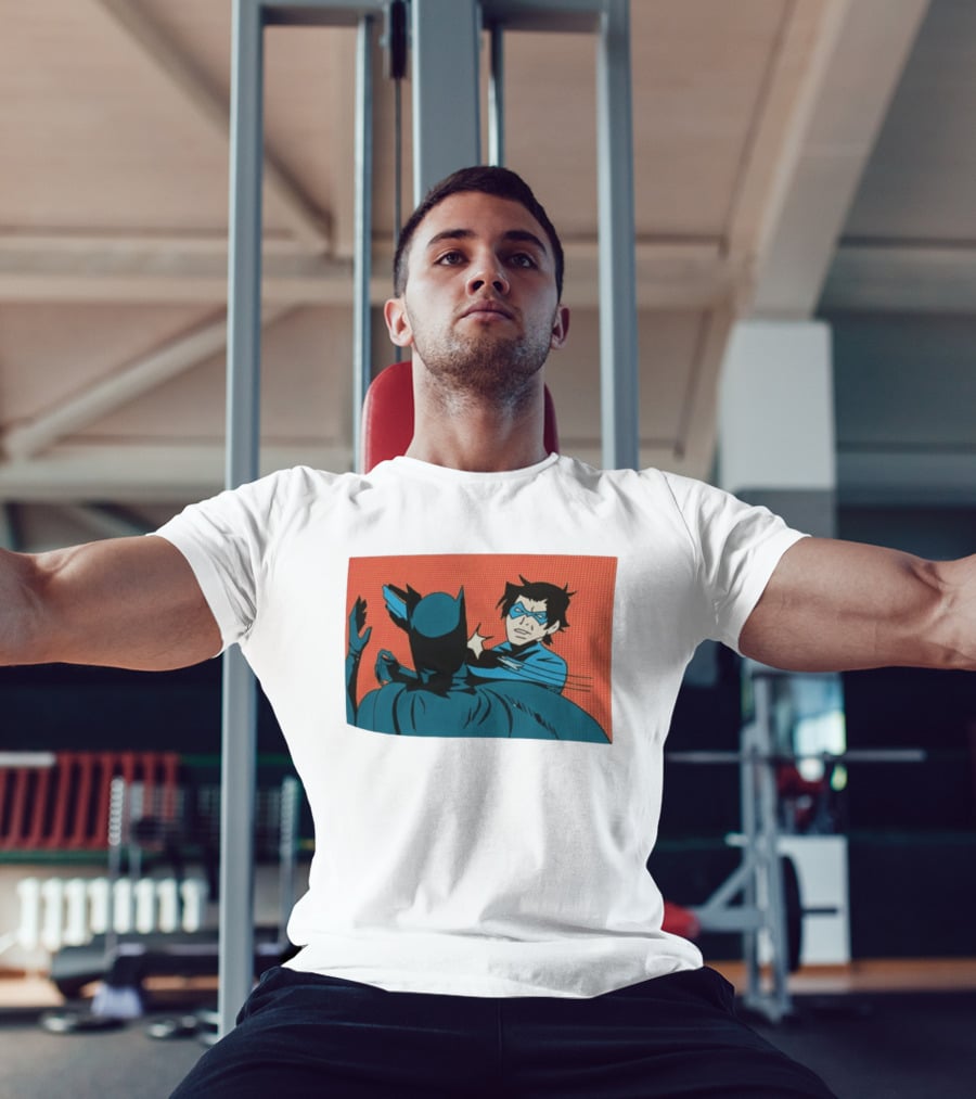 Nightwing Slaps Batman Dick Grayson Meme Comic Panel T-Shirt
