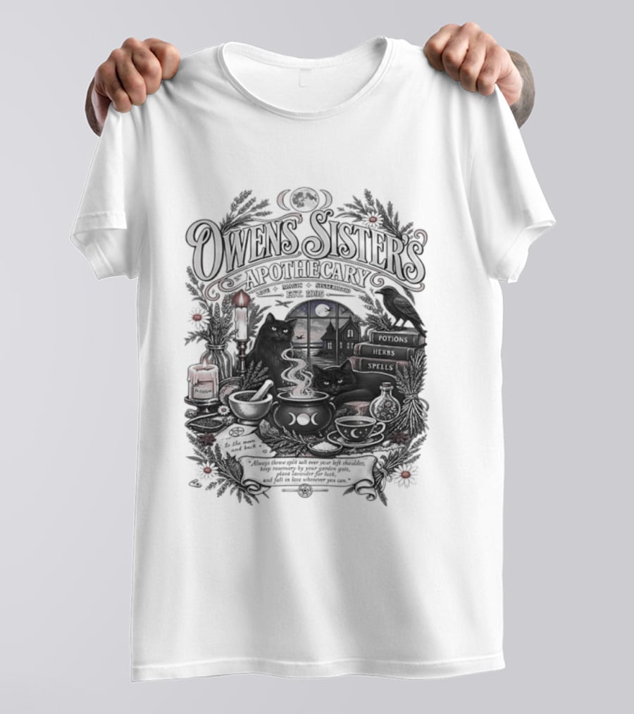 Owens Sister's Apothecary Est 1995 Candles And Herbs T-Shirt