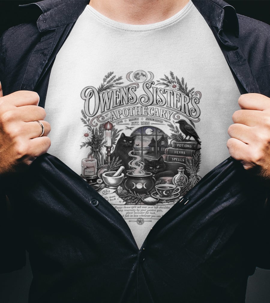 Owens Sister's Apothecary Est 1995 Candles And Herbs T-Shirt