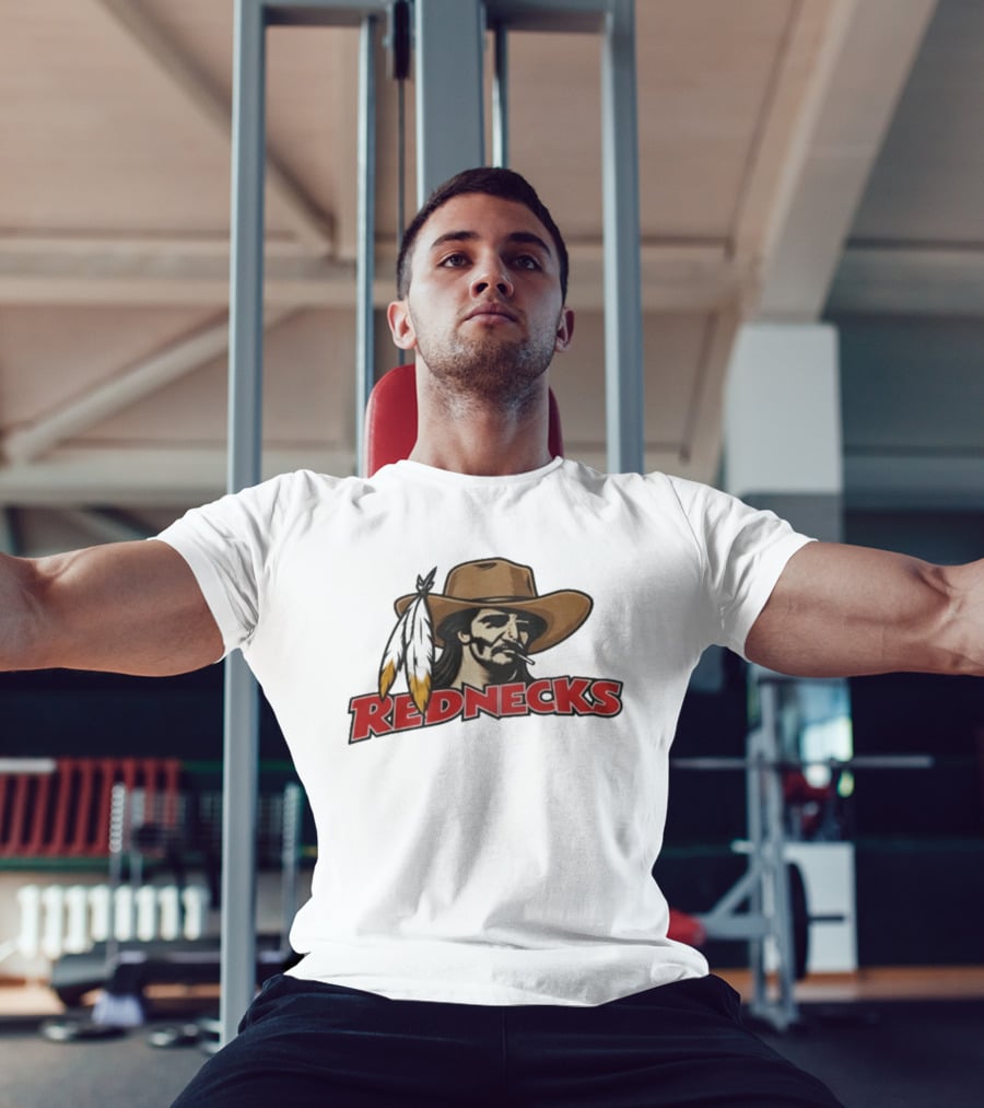 Rednecks Cowboy Icon With Feathered Hat T-Shirt