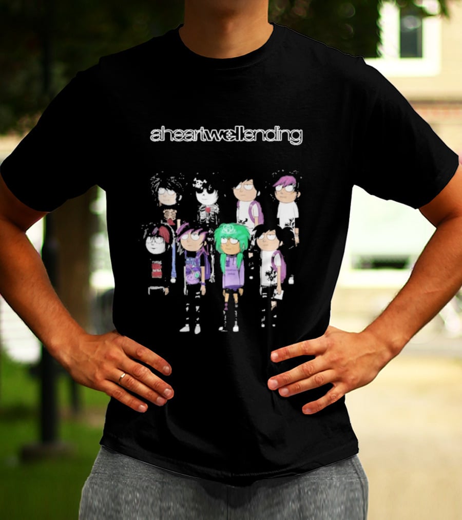 Aheartwellending Heartwell Homies Cartoon Characters T-Shirt