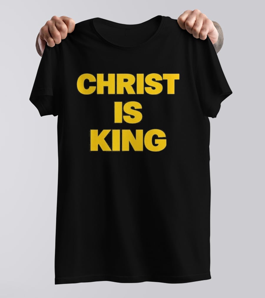 Blake Anderson Christ Is King Bold Yellow T-Shirt