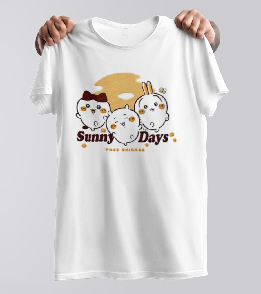 Sunny Days Pose Shichae Cartoon Characters Trio T-Shirt
