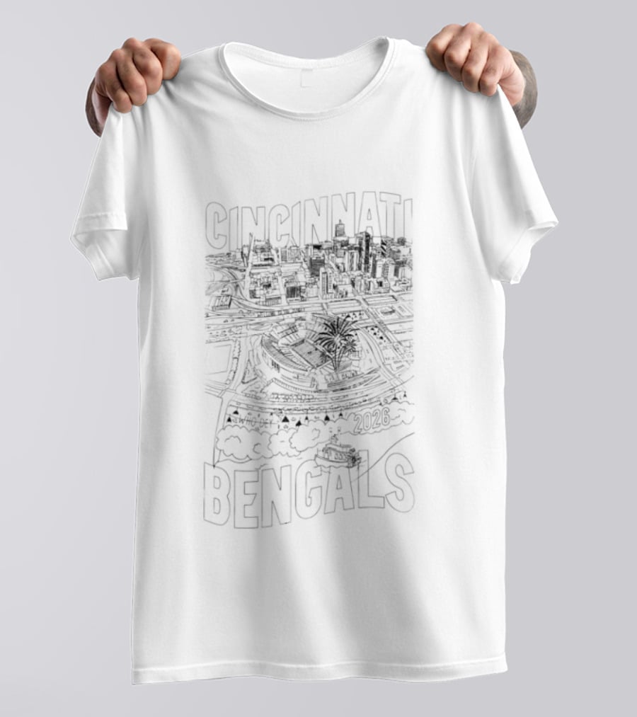 Cincinnati Bengals 2026 Open In Orange Stadium T-Shirt