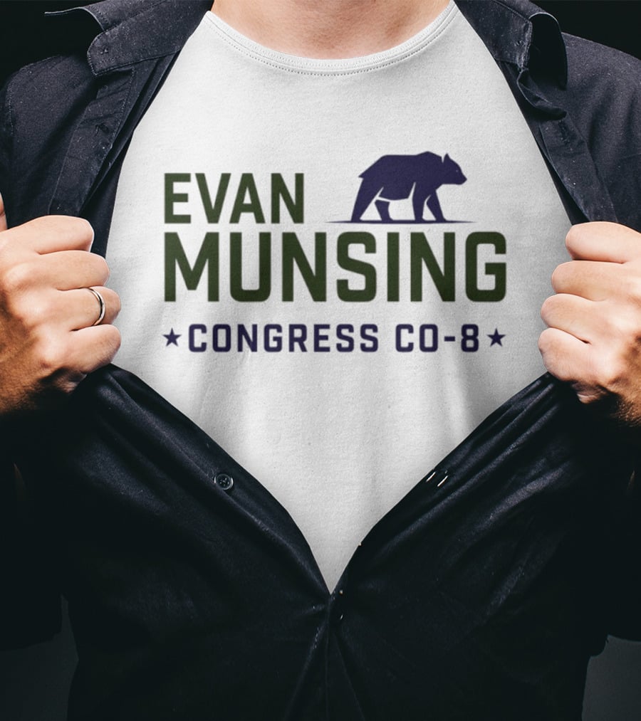 Evan Munsing Congress CO 8 Bear Symbol 2026 T-Shirt