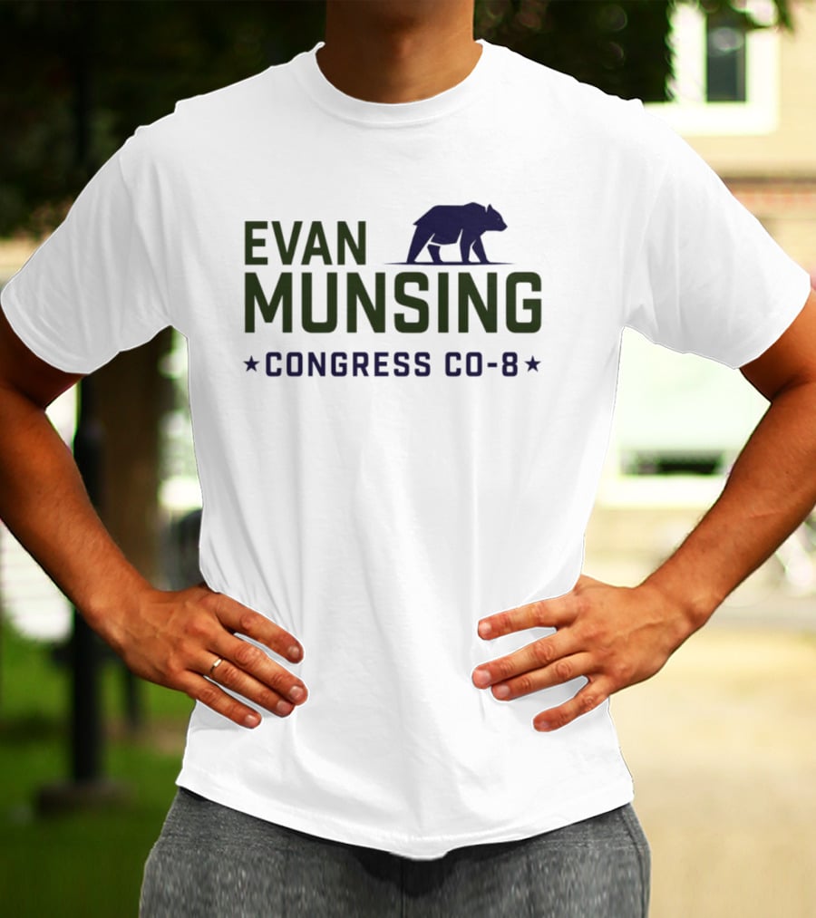 Evan Munsing Congress CO 8 Bear Symbol 2026 T-Shirt