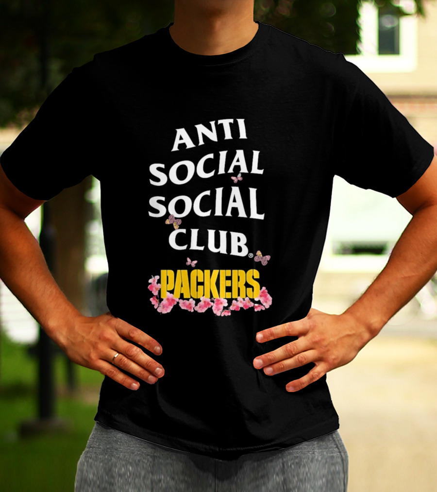 Anti Social Social Club Packers Blossom Pink Butterflies T-Shirt