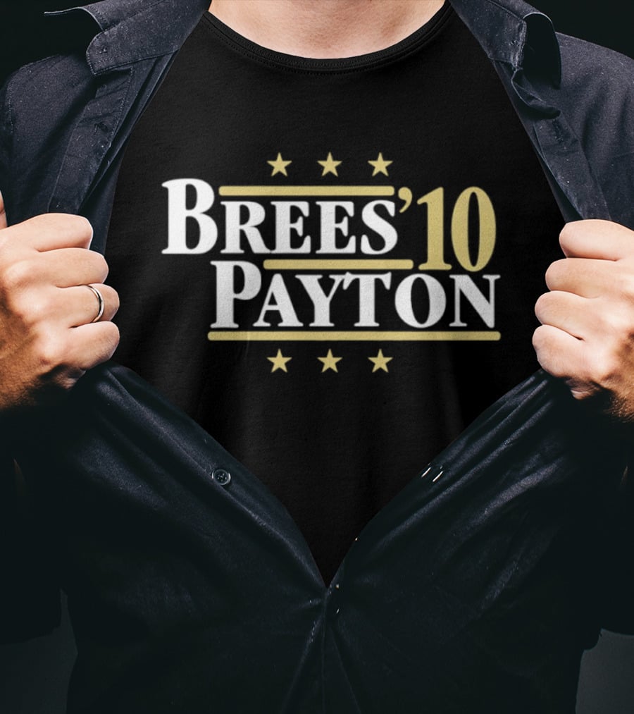 Brees Payton 10 New Orleans Saints Football Stars T-Shirt