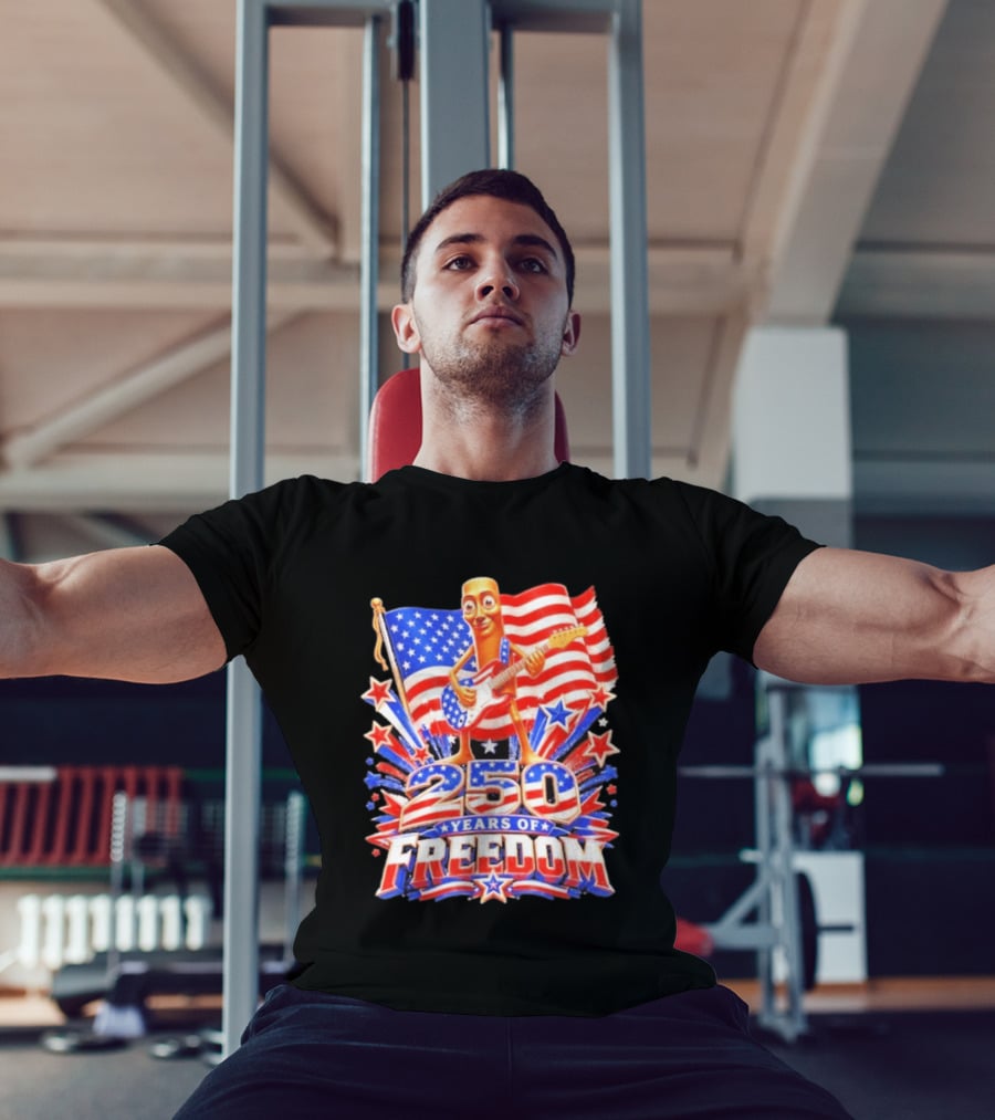 Tung Sahur 250 Years Of Freedom USA Flag 4th July Brainrot Meme T-Shirt