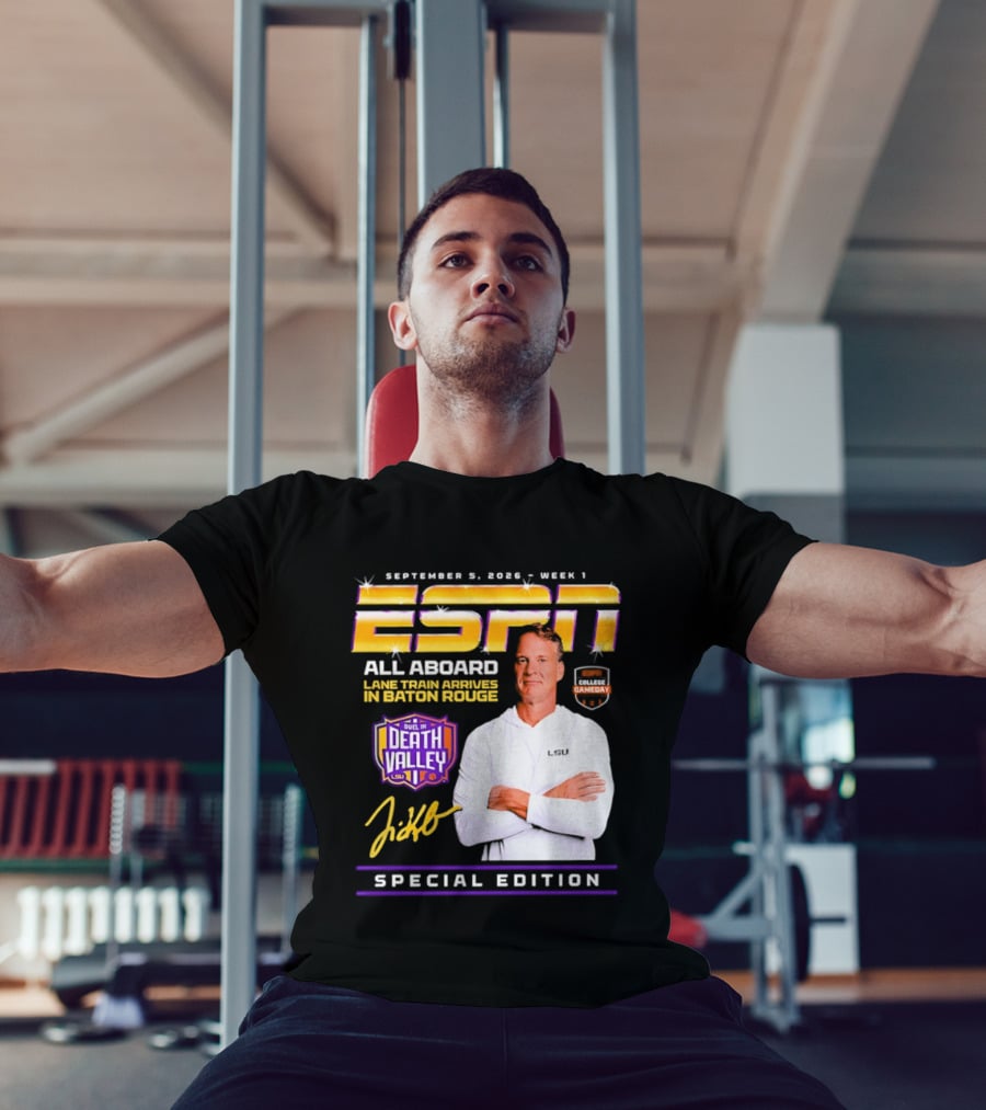 ESPN Special Edition September 5 2026 Week 1 All Aboard Tigers Express Death Valley Gameday T-Shirt