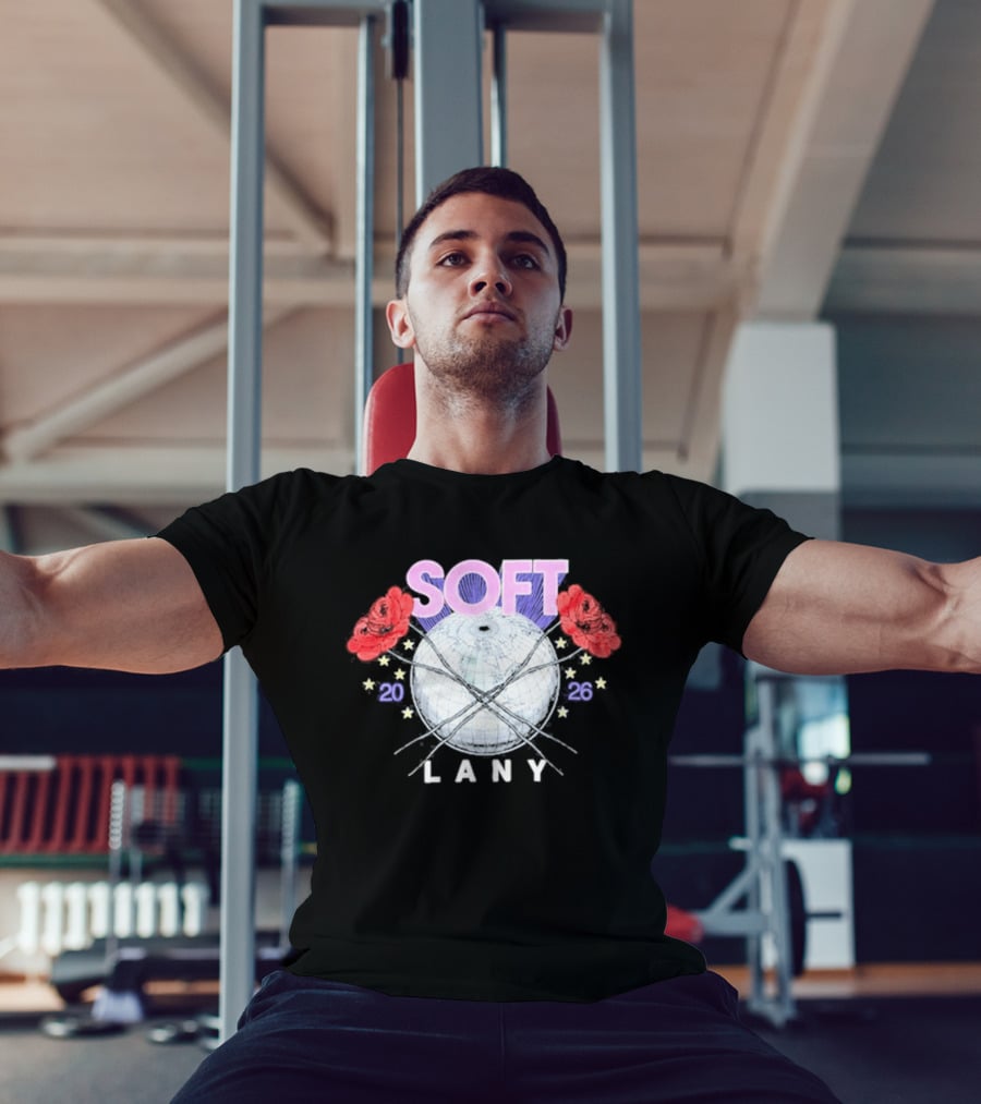 LANY Soft World Tour 2026 Glowing Globe And Red Roses T-Shirt