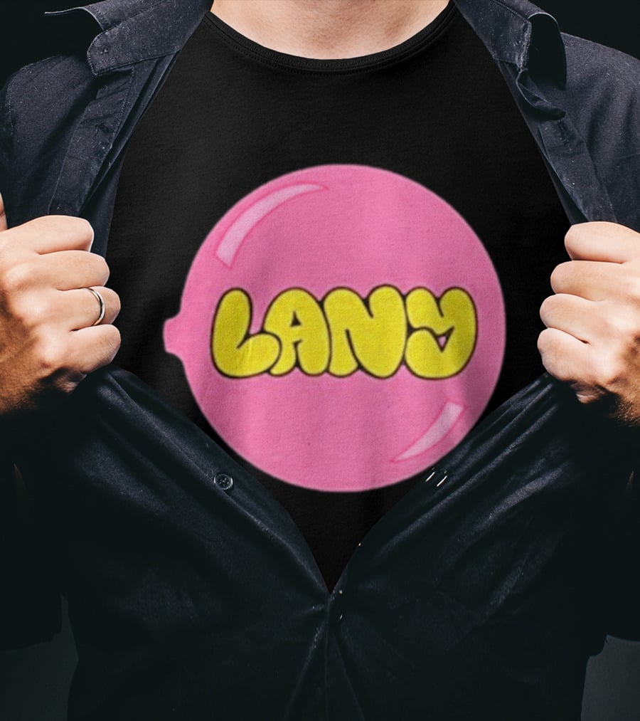LANY Stuck On You Pink Yellow Bubble T-Shirt