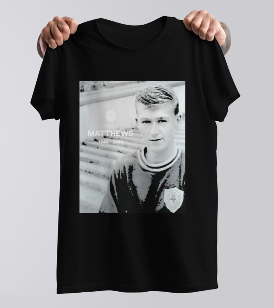 Paul Matthews 1946 2026 Memoriam Soccer Emblem Rugby T-Shirt