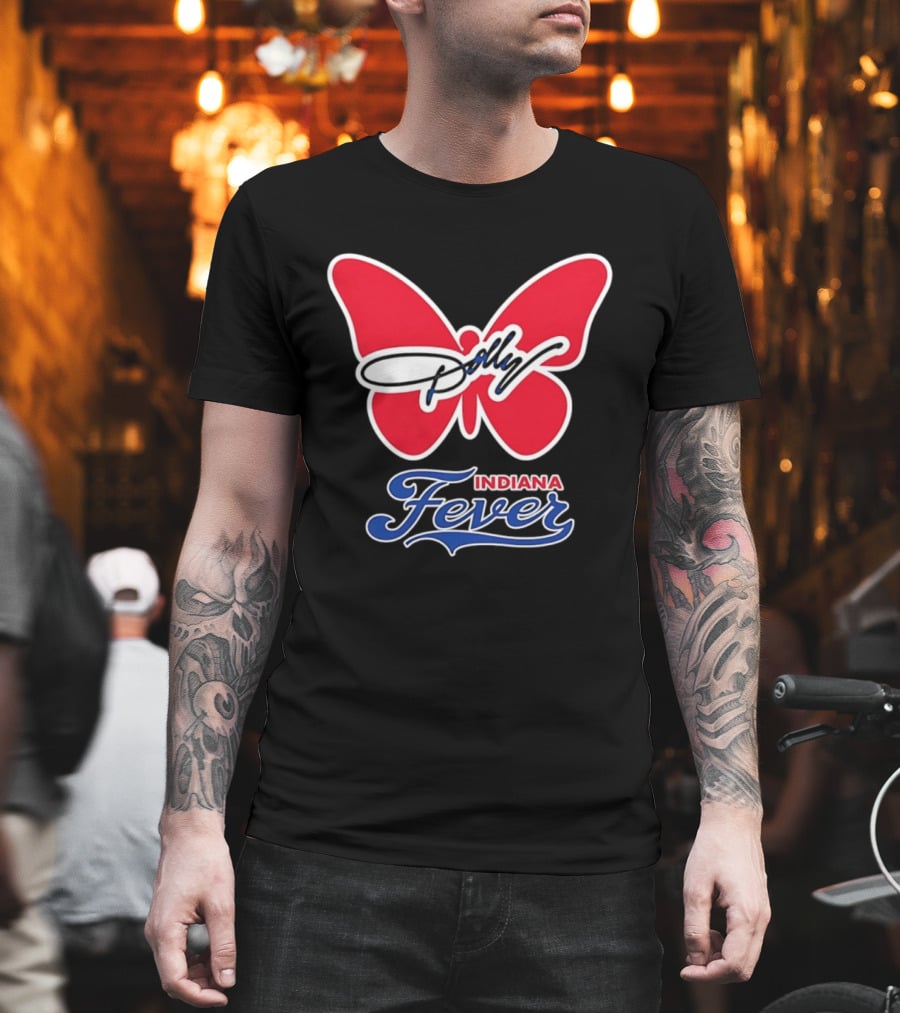 Indiana Fever Women's Basketball Dolly Parton Butterfly Collaboration T-Shirt