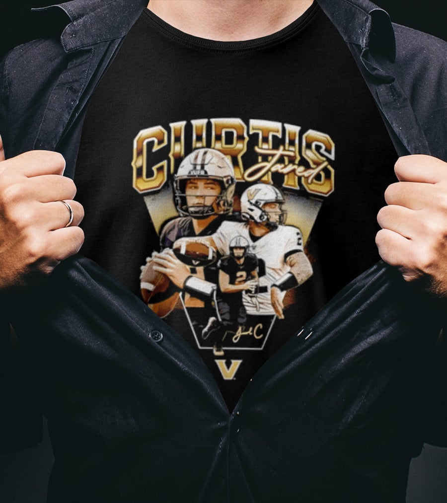 Curtis Jared Vanderbilt Commodores NCAA Football Star Quarterback T-Shirt