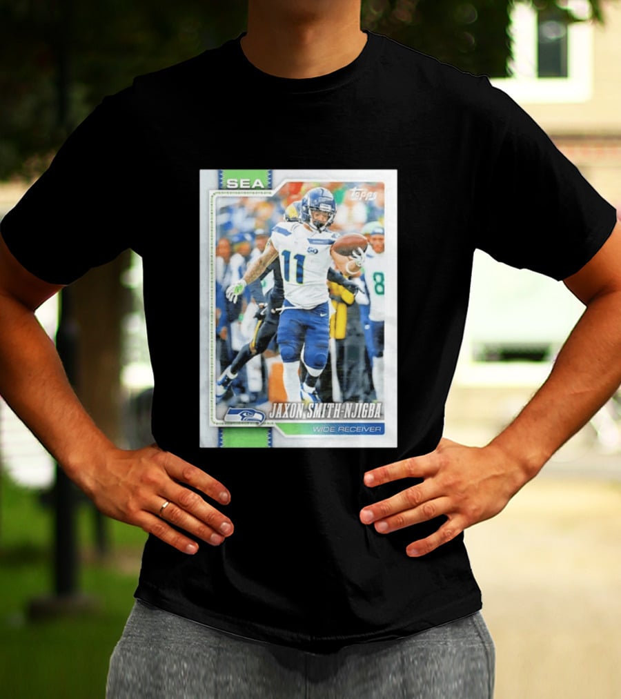 Jaxon Smith Njigba Seattle Seahawks Wide Receiver 2026 Topps Football Card T-Shirt