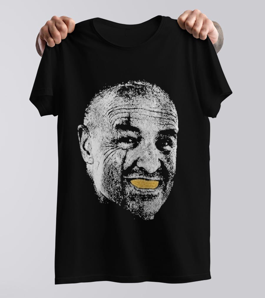 John Locke Lost TV Show Orange Peel Smile Face T-Shirt