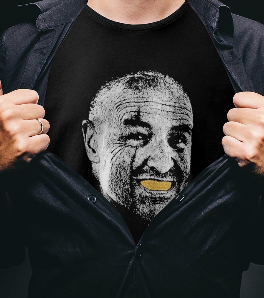 John Locke Lost TV Show Orange Peel Smile Face T-Shirt